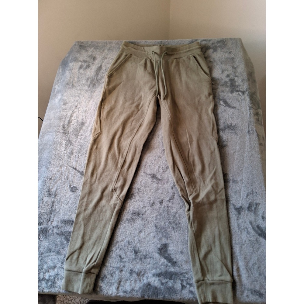 Alphalete Womens Olive Green Tapered Joggers Athletic Sweatpants Medium